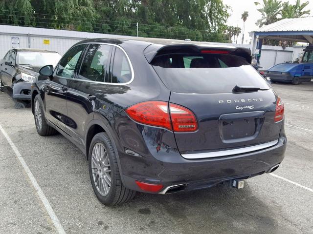 WP1AB2A21DLA81054 - 2013 PORSCHE CAYENNE S BLACK photo 3