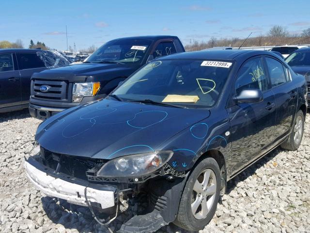 JM1BK32F481138183 - 2008 MAZDA 3 I GRAY photo 2