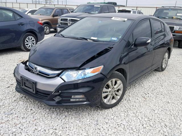 JHMZE2H74ES002432 - 2014 HONDA INSIGHT EX BLACK photo 2