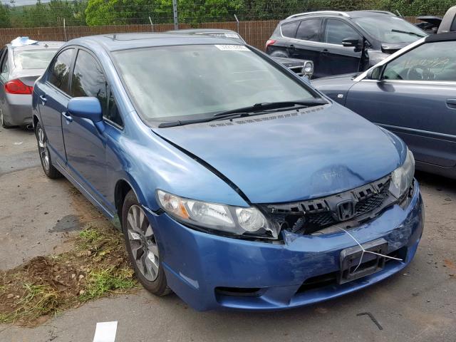 2HGFA16969H501438 - 2009 HONDA CIVIC EXL BLUE photo 1