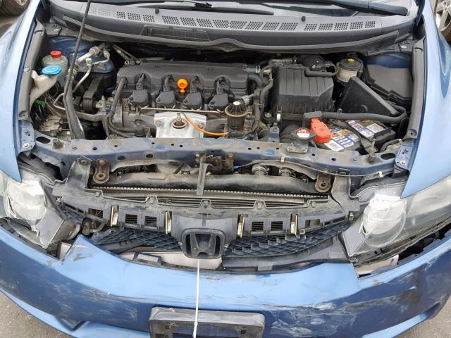 2HGFA16969H501438 - 2009 HONDA CIVIC EXL BLUE photo 7