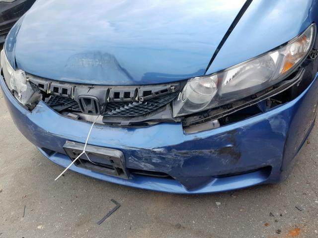 2HGFA16969H501438 - 2009 HONDA CIVIC EXL BLUE photo 9