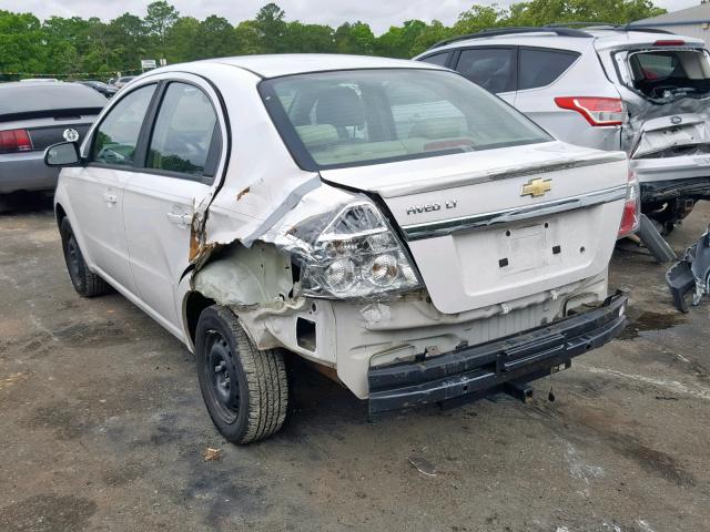 KL1TD5DE9AB098835 - 2010 CHEVROLET AVEO LS WHITE photo 3