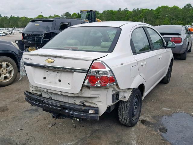 KL1TD5DE9AB098835 - 2010 CHEVROLET AVEO LS WHITE photo 4