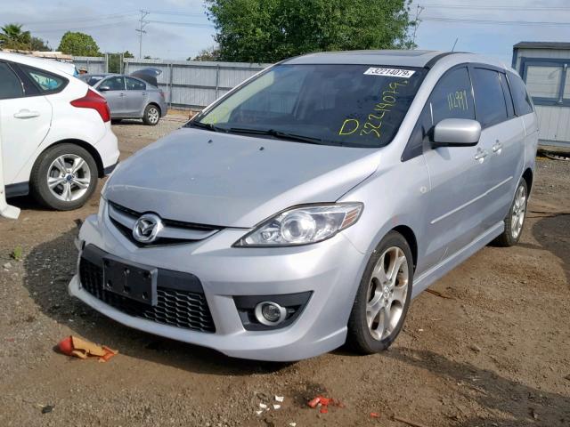 JM1CR293880318925 - 2008 MAZDA 5 SILVER photo 2