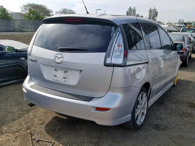 JM1CR293880318925 - 2008 MAZDA 5 SILVER photo 4