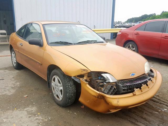 1G1JS124727277686 - 2002 CHEVROLET CAVALIER L GOLD photo 1