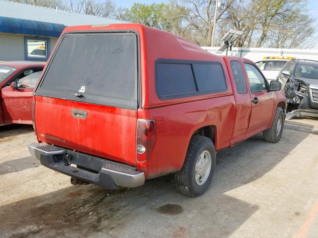 1GCCS196348191120 - 2004 CHEVROLET COLORADO RED photo 4