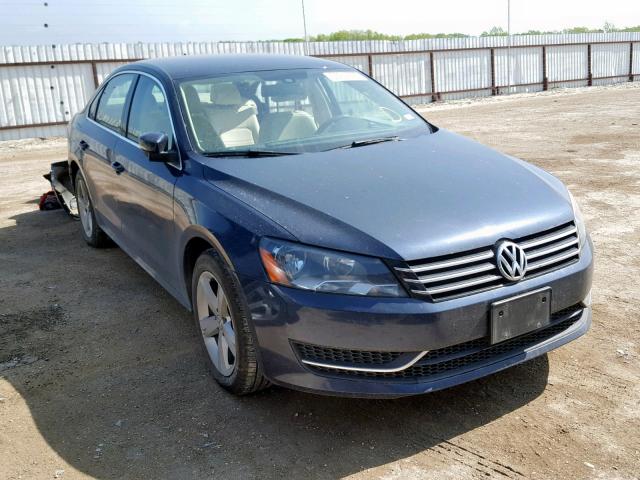 1VWBS7A31EC053586 - 2014 VOLKSWAGEN PASSAT SE BLUE photo 1