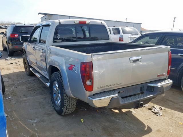 1GTDT13E098112818 - 2009 GMC CANYON SILVER photo 3