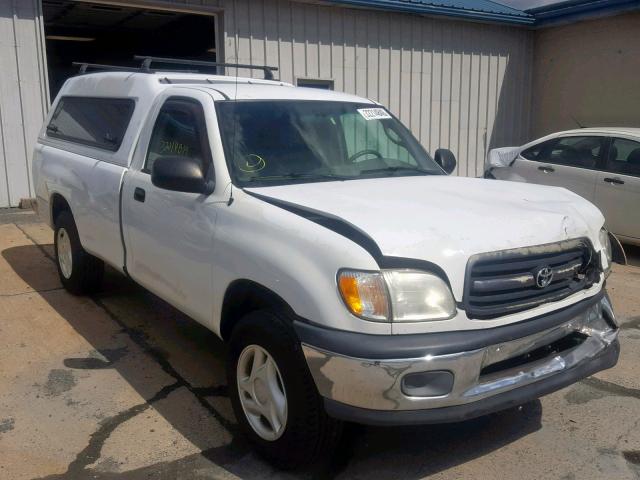 5TBJN32122S262026 - 2002 TOYOTA TUNDRA WHITE photo 1