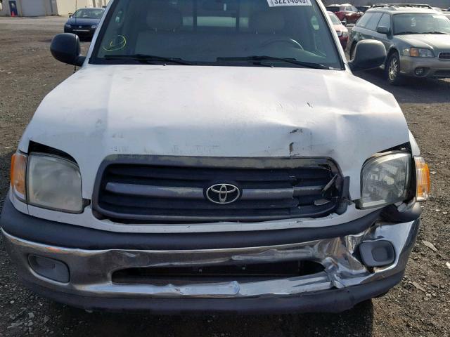 5TBJN32122S262026 - 2002 TOYOTA TUNDRA WHITE photo 7