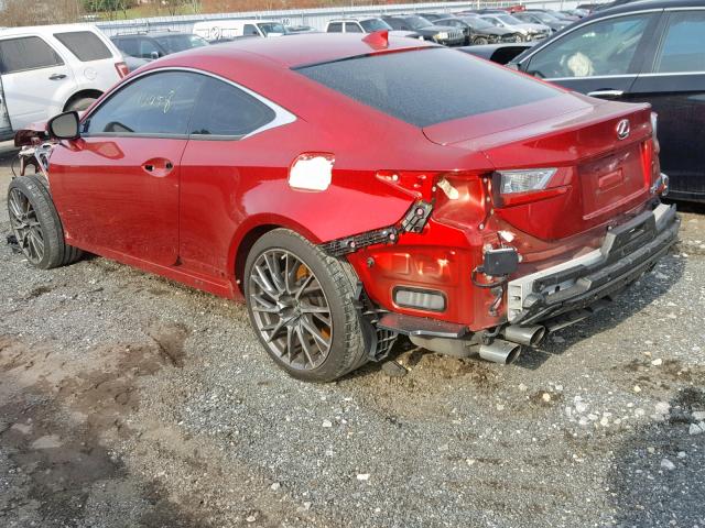 JTHHP5BC6F5000856 - 2015 LEXUS RC-F RED photo 3