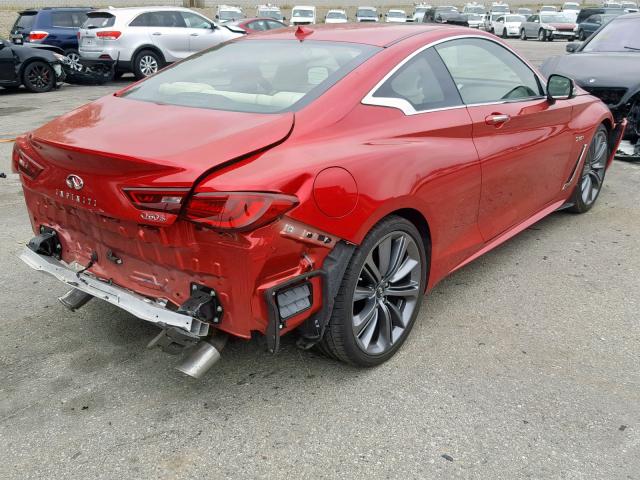 JN1FV7EKXJM530214 - 2018 INFINITI Q60 RED SP RED photo 4