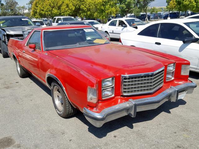 9H48H135771 - 1979 FORD RANCHERO RED photo 1