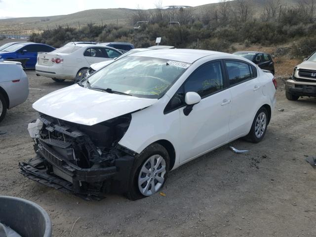 KNADM4A36G6669030 - 2016 KIA RIO LX WHITE photo 2