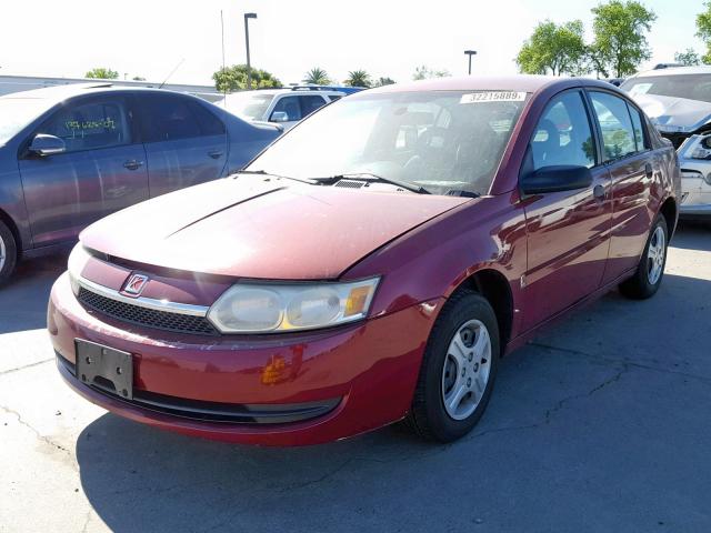 1G8AG52F84Z144860 - 2004 SATURN ION LEVEL BURGUNDY photo 2