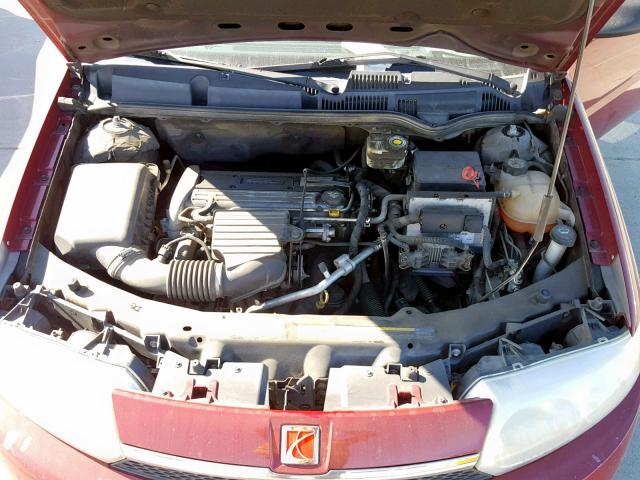 1G8AG52F84Z144860 - 2004 SATURN ION LEVEL BURGUNDY photo 7