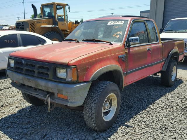 JM2UF6141M0111341 - 1991 MAZDA B2600 CAB RED photo 2