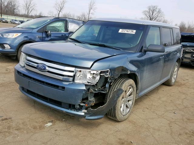 2FMGK5BC0ABB22463 - 2010 FORD FLEX SE BLUE photo 2