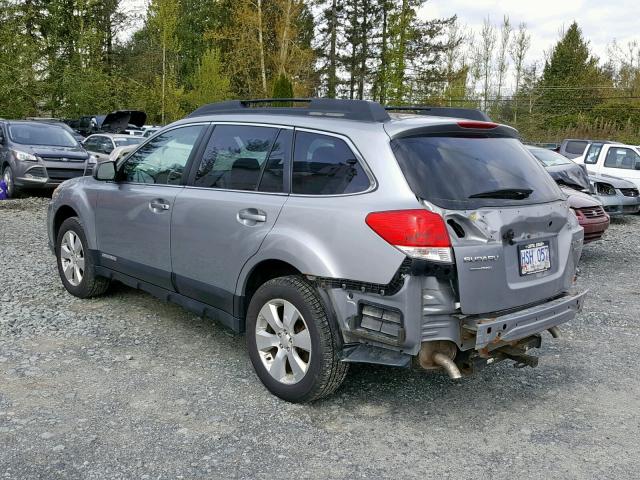 4S4BRJLC2A2351682 - 2010 SUBARU OUTBACK 3. SILVER photo 3