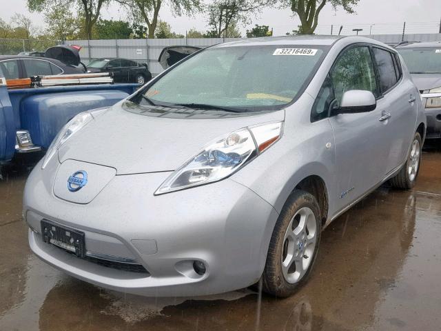 JN1AZ0CP9CT019932 - 2012 NISSAN LEAF SV SILVER photo 2