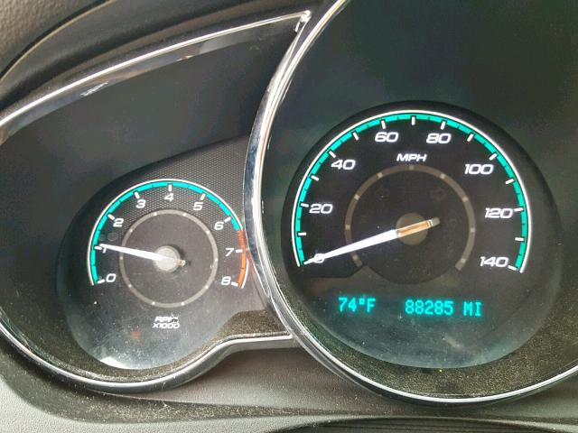 1G1ZE5EU4BF273694 - 2011 CHEVROLET MALIBU LTZ 勃艮第红 照片 8