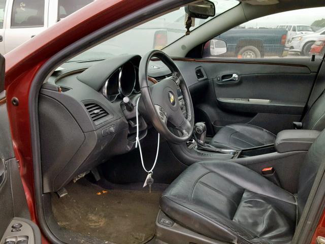 1G1ZE5EU4BF273694 - 2011 CHEVROLET MALIBU LTZ 勃艮第红 照片 9