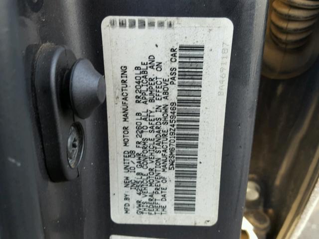 5Y2SM67019Z459469 - 2009 PONTIAC VIBE BURN photo 10