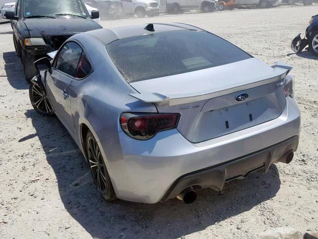 JF1ZCAC15G9601165 - 2016 SUBARU BRZ 2.0 LI SILVER photo 3