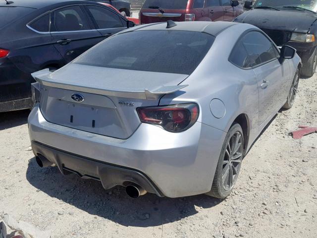 JF1ZCAC15G9601165 - 2016 SUBARU BRZ 2.0 LI SILVER photo 4