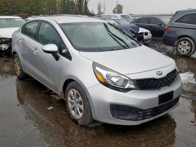 KNADM4A38D6291045 - 2013 KIA RIO LX SILVER photo 1