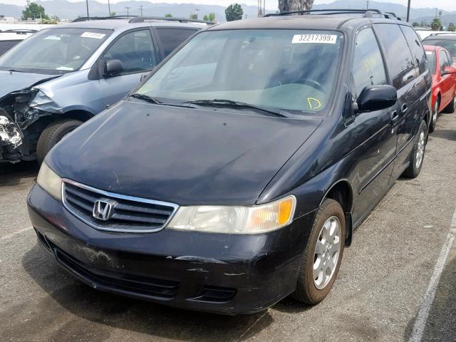 5FNRL18944B117837 - 2004 HONDA ODYSSEY EX BLACK photo 2