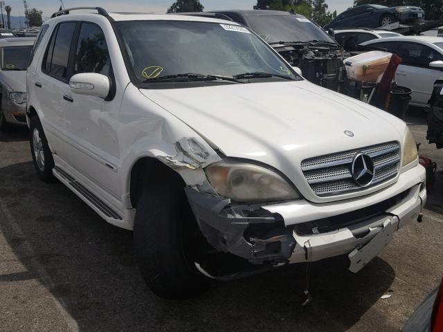 4JGAB57EX5A559954 - 2005 MERCEDES-BENZ ML 350 WHITE photo 1