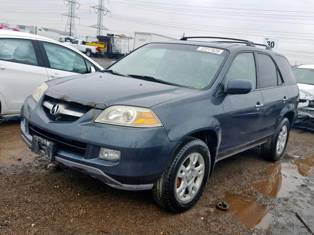 2HNYD18814H543117 - 2004 ACURA MDX TOURIN BLUE photo 2