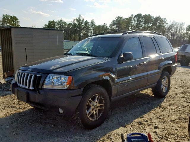 1J4GW48S24C378264 - 2004 JEEP GRAND CHER GRAY photo 2