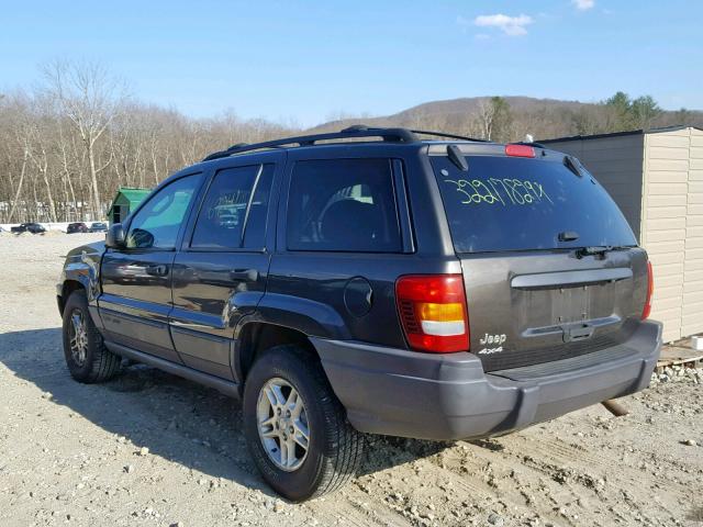 1J4GW48S24C378264 - 2004 JEEP GRAND CHER GRAY photo 3