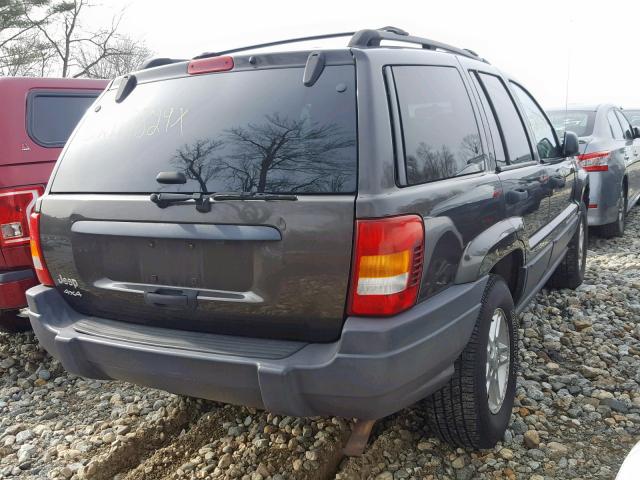 1J4GW48S24C378264 - 2004 JEEP GRAND CHER GRAY photo 4