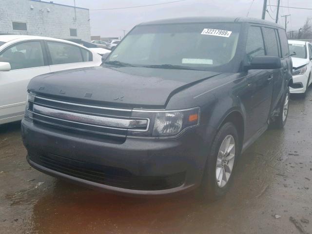 2FMGK5B88GBA12121 - 2016 FORD FLEX SE GRAY photo 2