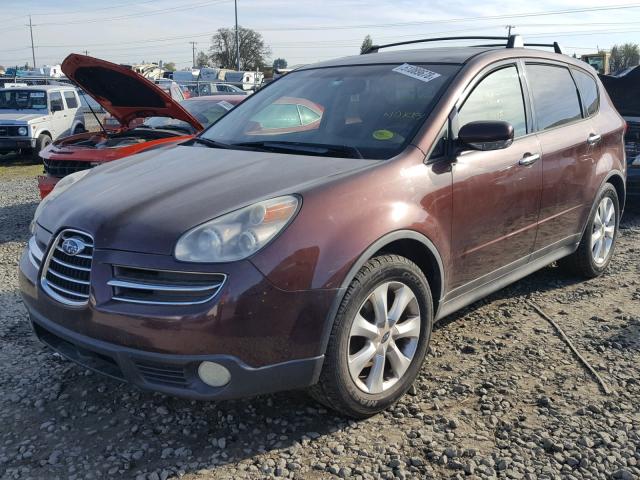 4S4WX85C864412025 - 2006 SUBARU B9 TRIBECA MAROON photo 2