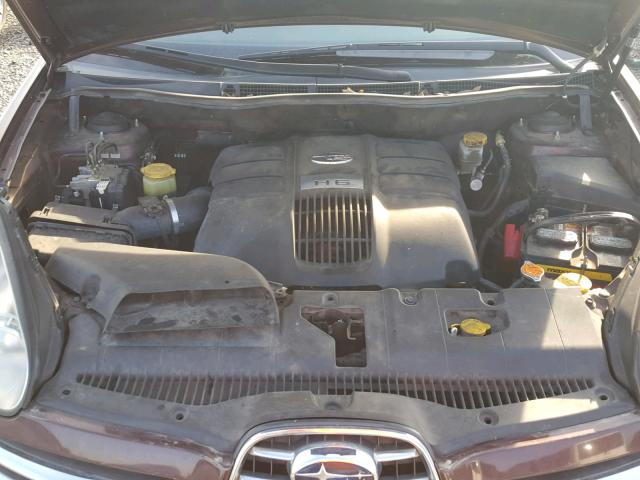 4S4WX85C864412025 - 2006 SUBARU B9 TRIBECA MAROON photo 7