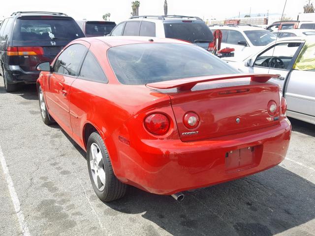 1G1AL18F087180828 - 2008 CHEVROLET COBALT LT RED photo 3