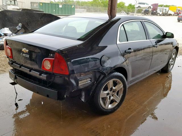 1G1ZG57B79F157423 - 2009 CHEVROLET MALIBU LS BLACK photo 4