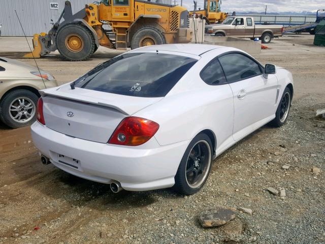 KMHHM65D93U101634 - 2003 HYUNDAI TIBURON WHITE photo 4