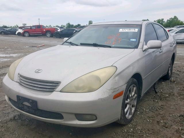 JTHBF30G630115551 - 2003 LEXUS ES 300 SILVER photo 2