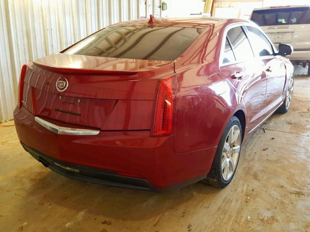 1G6AA5RA5D0121500 - 2013 CADILLAC ATS RED photo 4