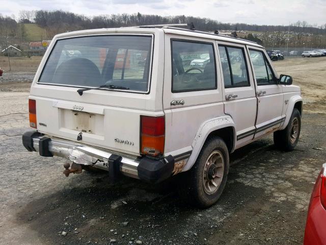 1JCML7848HT186226 - 1987 JEEP CHEROKEE L WHITE photo 4