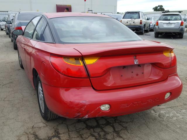 1G8ZY14721Z321025 - 2001 SATURN SC2 RED photo 3