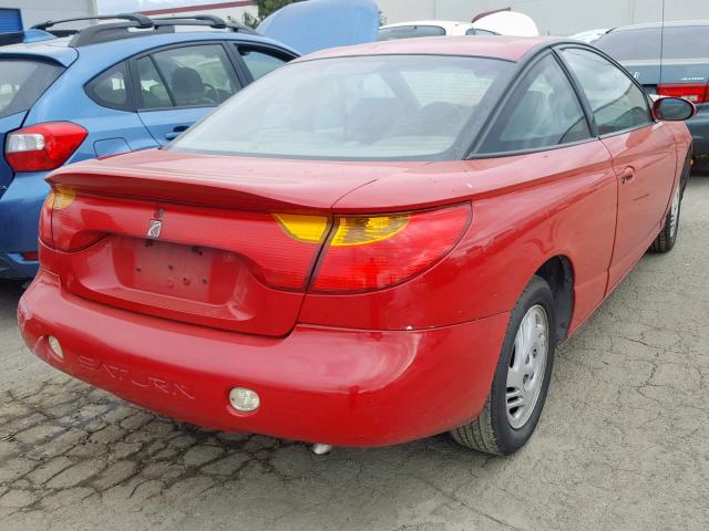 1G8ZY14721Z321025 - 2001 SATURN SC2 RED photo 4