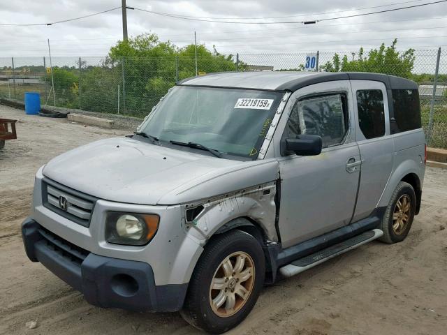 5J6YH18728L009144 - 2008 HONDA ELEMENT EX SILVER photo 2